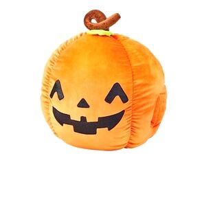 Member's Mark Halloween Secret Pocket Squishy Plush, 18"x16", Pumpkin - NEW